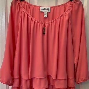 Joseph Ribkoff peach Blouse 6